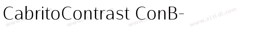 CabritoContrast ConB字体转换